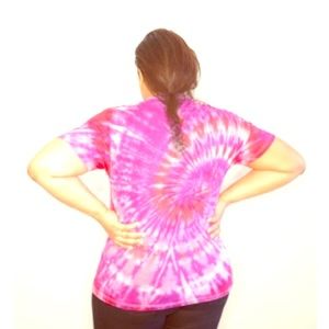 Purple/Violet/Red Tie dyed t shirt